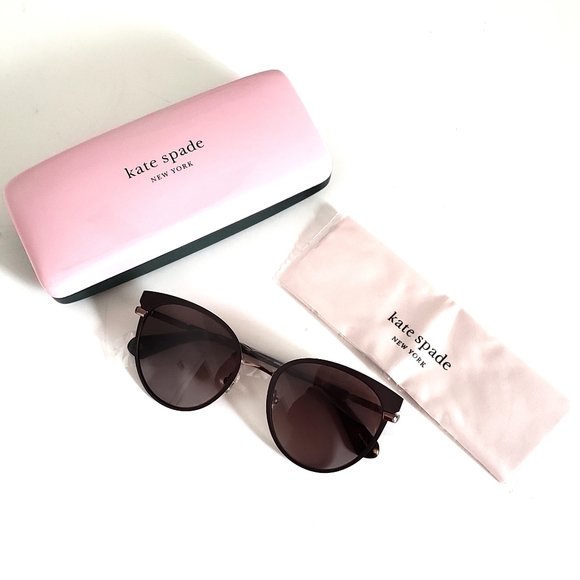 NWT Kate Spade Janalee Tortiose Shell Sunglasses - Picture 7 of 8